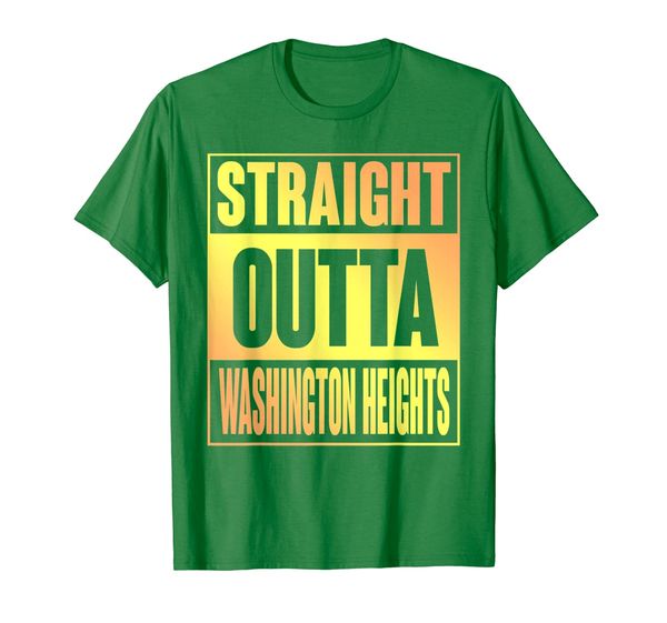 

straight outta washington heights tshirt manhattan new york, White;black