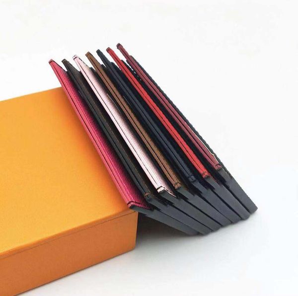 

new mens women fashion classic design casual credit card id holders hiqh quality real leather ultra slim mini wallet purse packet bag for ma, Brown;gray