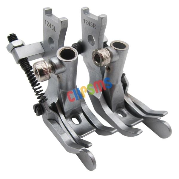 

#gcgr-1245+gcgl-1245 each left and right side spring edge guide foot compatible with pfaff 1245, 145, 335, 545 sewing notions & tools, Black