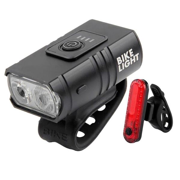 

bike lights headlight 2xt6 led mtb waterproof taillight front rear bicycle warning