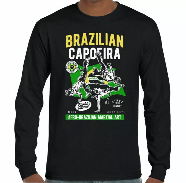 

brazilian capoeira mens martial arts dance t-shirt, White;black