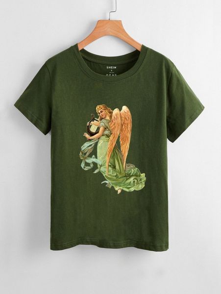 

cupid print tee g1ot#, White