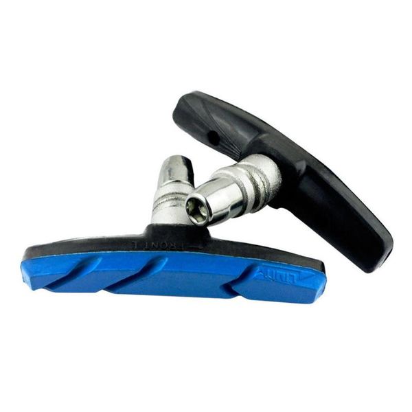 

bike brakes 2021 2pc durable bicycle cycling v brake holder pads shoes blocks black for mtb road accessories
