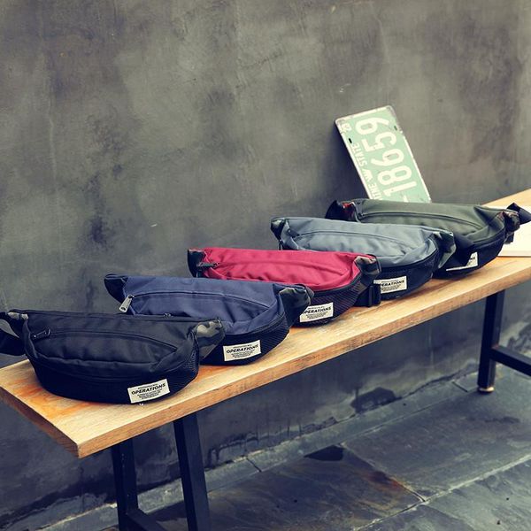 

waist bags street style camouflage stitching chest pack man and woman travel shoulder bag leisure single crossbody