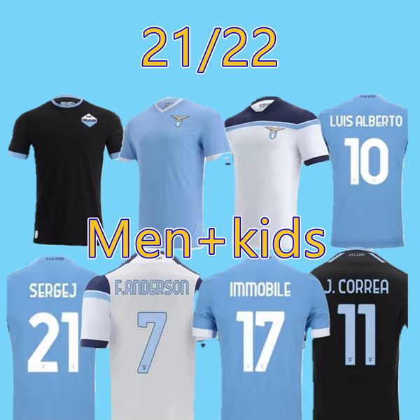 

21 22 ss lazio soccer jerseys immobile 2021 2022 f. anderson f. caicedo sergej luis alberto football shirt correa lazzari marusic muriqi jer, Black;yellow