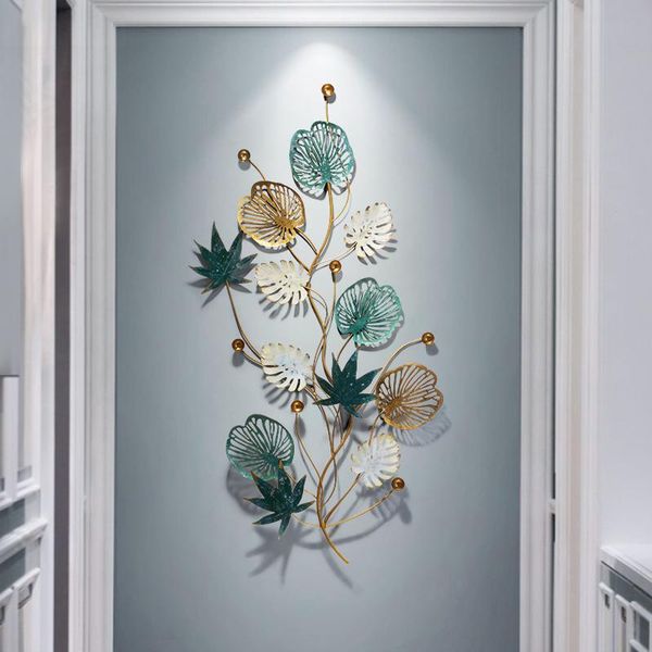 

decorative objects & figurines room decor aesthetic home decoration wall nordic creative art metal 3d fashion flower decore accessories