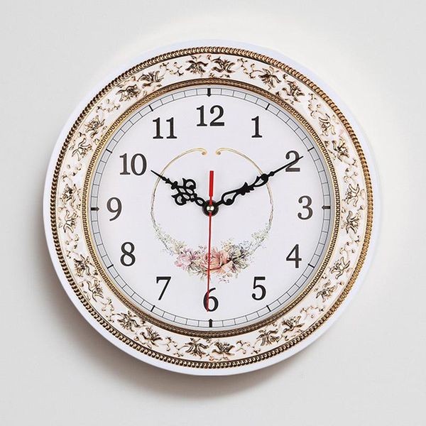 

wall clocks floral antique european clock 11 inch living room creative craft quartz