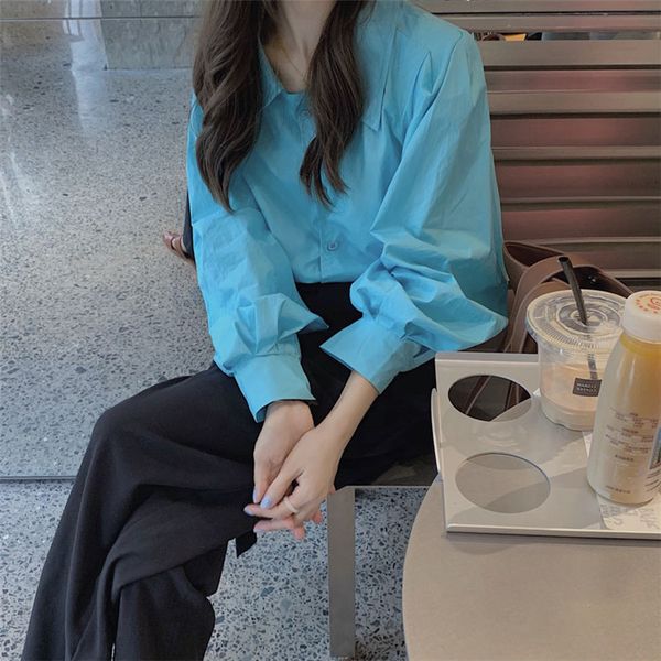 

female niche design port early spring light long sleeve shirt cooked bubble feeling beautiful coat restore, White