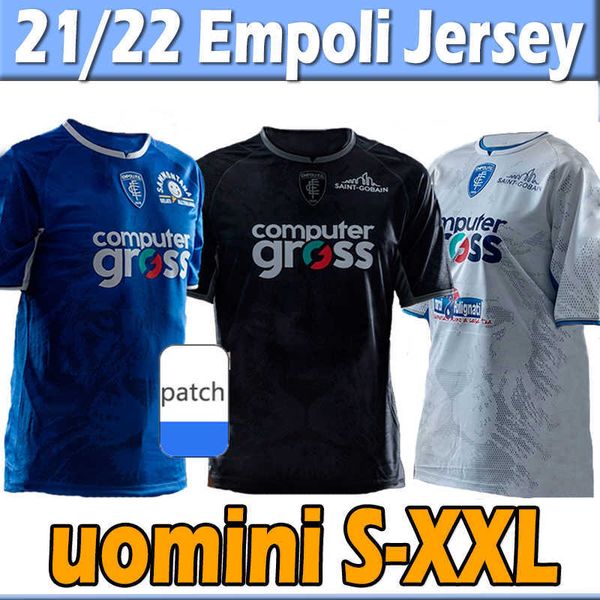 

empoli soccer jerseys 21/22 mancuso cutrone bajrami ricci pinamonti home away third men uomini 2021 2022 jersey uniforms, White;black