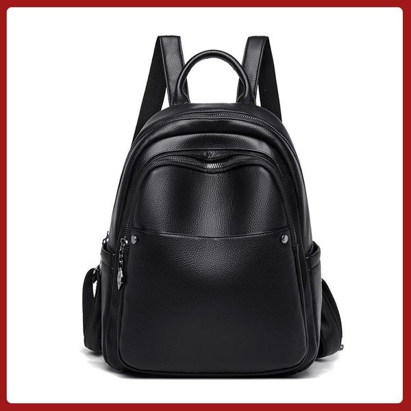

backpack 2021 female women's bags school travel bag fashion black shoulder high-capacity ladies portable