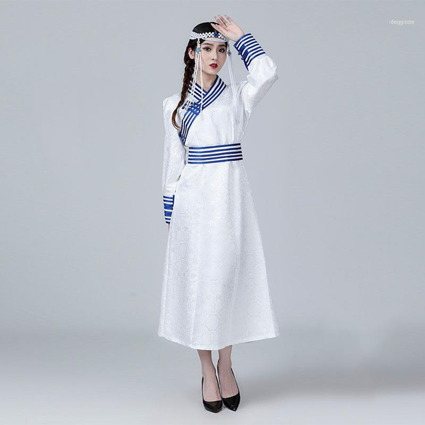 

ethnic clothing mongolian style cheongsam dress long women's party gown festival apparel oriental elegant qipao1, Red