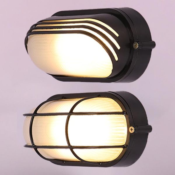 

outdoor wall lamps retro e27 led lights waterproof vintage indoor bathroom ceiling lamp moisture explosion-proof porch garden lighting