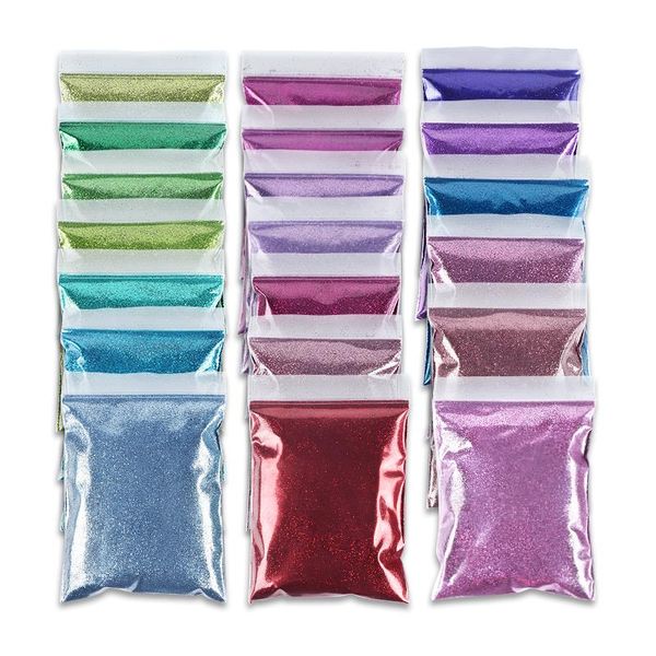 

nail glitter 50g powder for design 0.2mm ultra fine bulk decoration pigment dust uv gel polish accessory, Silver;gold