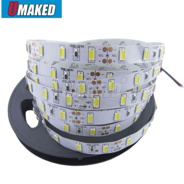 

surpper bright 100% full power 5m 48w no-waterproof led strip 5630 55lm/smd dc12v 300leds flexible 5730 ribbon light strips