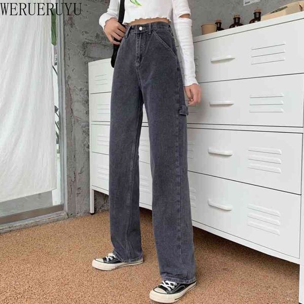 

denim jeans pants high waist jeans women autumn slim harem denim pants skinny jeans female black korean clothes 210608, Blue