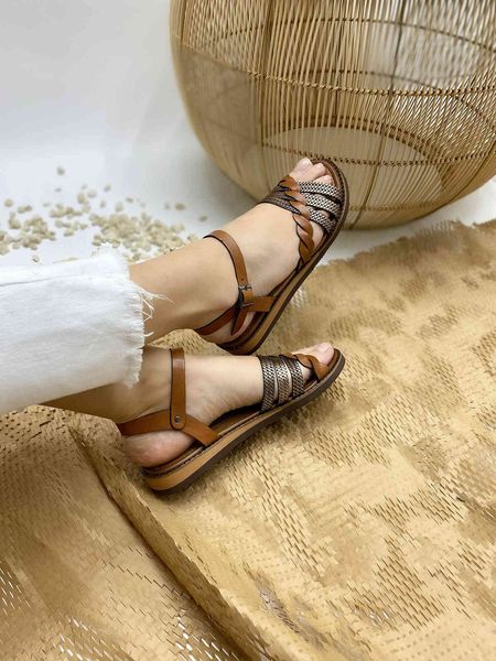 

sandals lk yaman collection - brown genuine leather summer models women's pjtk, Black