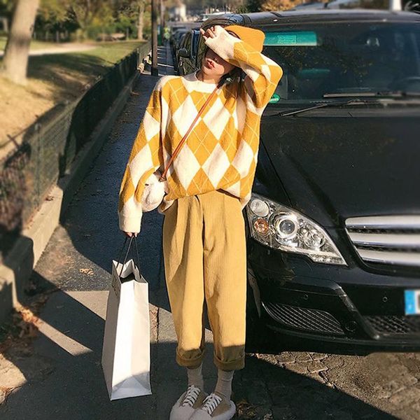 

women's sweaters spring o-neck and long sleeve knitted women yellow sweater kintting pullovers tricot pull femme, White;black