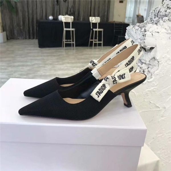 

high heel sandals for women butterfly knot strappy heels sandal summer woman shoes alphabet leather shoe party female, Black