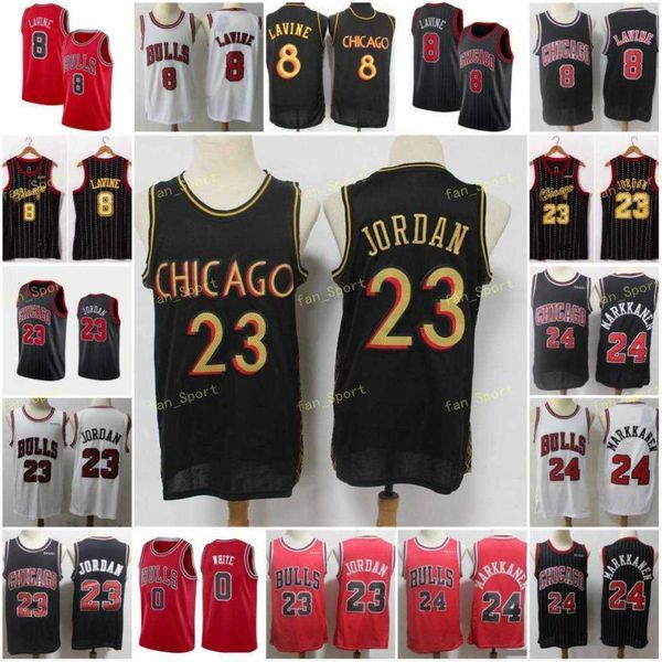 

city earned edition zach 8 lavine basketball jerseys coby 0 white lauri 24 markkanen 23 michael men stitched size s-3xl, Black