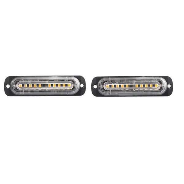 

working light 2pcs 10 led emergency strobe lights warning ssignal lamps trucks side marker