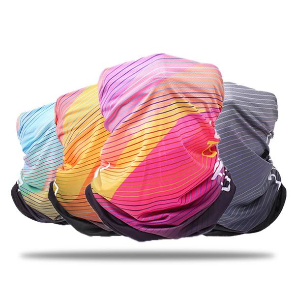 

cycling caps & masks print bandana multifunctional climbing fishing running sports headwear face neck sunshade breathable scarf, Black
