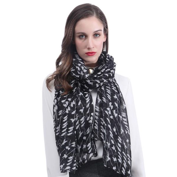 

scarves birds printed scarf shawl wrap oversize winter spring, Blue;gray