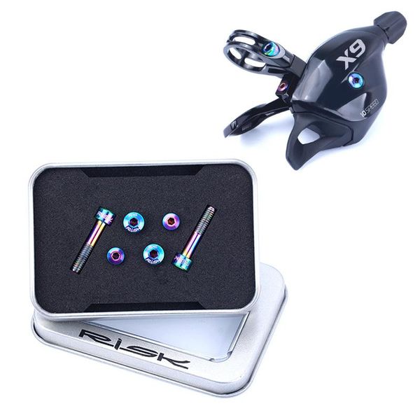 

bike derailleurs risk thumb shifter titanium alloy screw kits front fixing gx/gx eagle/x9/x01/x01 eagle/xx1/xx1 eagle