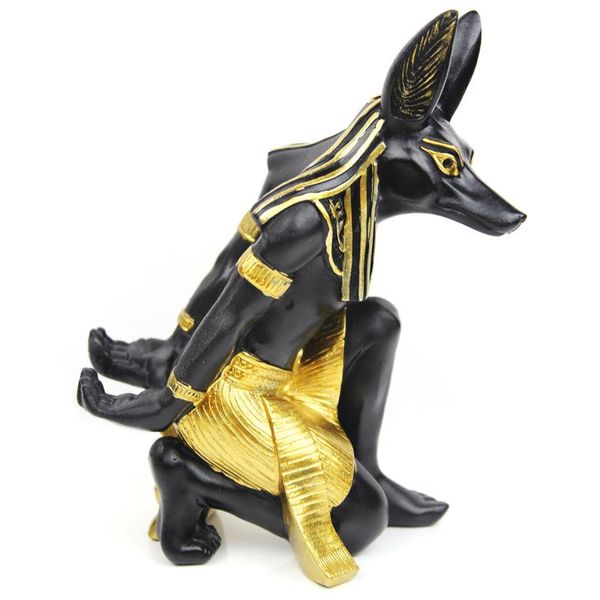 Oggetti decorativi Figurine Bottiglia egiziana Portabottiglie da appoggio per tavolo Moderno Anubis Art Statue Design Storage Rack Perfetto