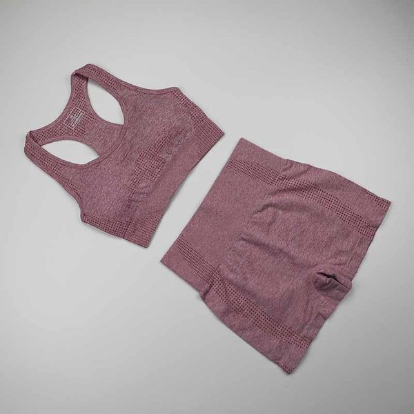 

workout clothes for women seamless yoga sports suits sport bra high waist fitness shorts 2 gym set running sportswear, White;red