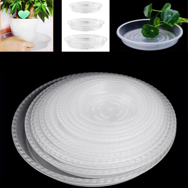 

6pcs flower pot imitation purple sand fleshy balcony round plastic pots bonsai bowl plate nursery basin planter with tray planters &