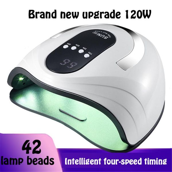 

nail dryers 120w lamp for manicure led 42 uv drying nails gel fingernails