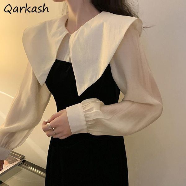 

casual dresses women party wear female summer temperament fashion patchwork chic college holiday aesthetic mujer vestidos a-line simple, Black;gray
