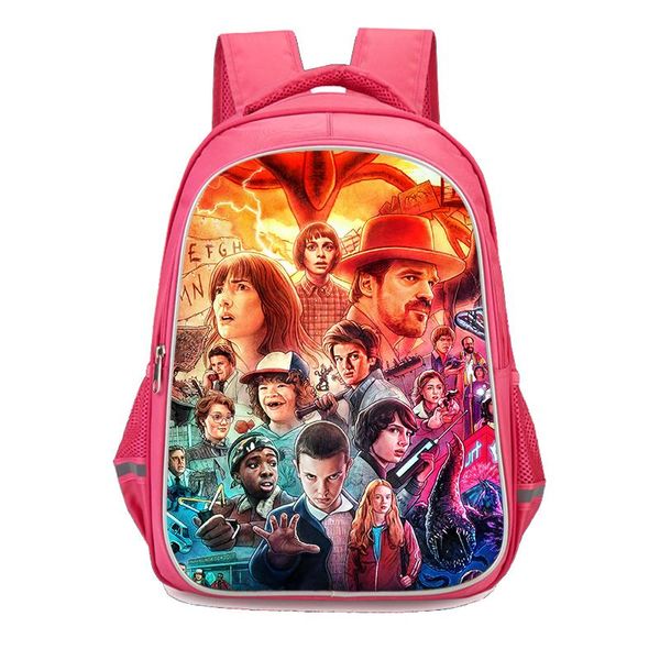 

school bags children schoolbag girls 3d strangers things print first class satchel backpacks light