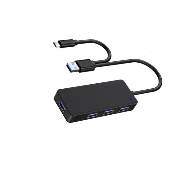 

hubs usb 3.0 hub, 4 port ultra-slim data hub with 2 way cable type-c 1xcb
