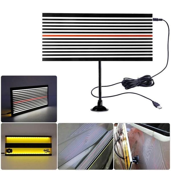 

professional hand tool sets pdr led line board light dent reflector lamp repair tools detector for car body remove with connecting wire