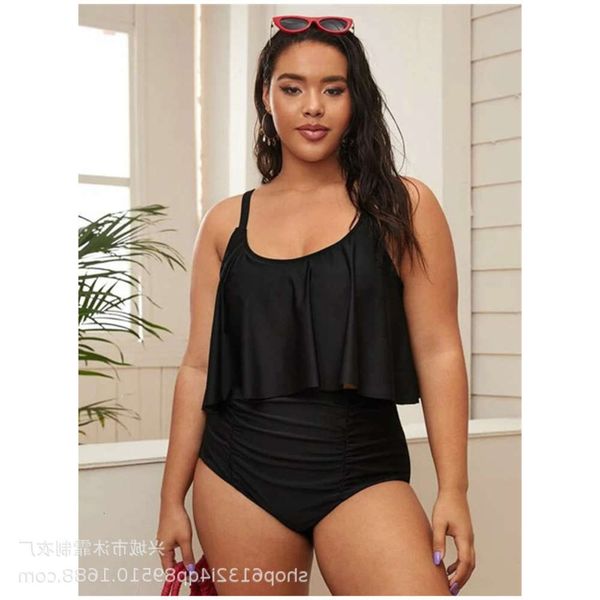 

solid split bikini swimsuit, White;black