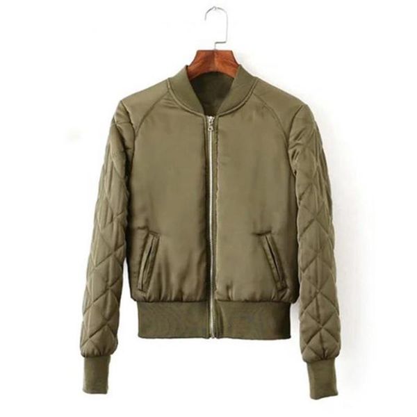 

women's jackets autumn winter jacket women warm down parka cotton padded coat female baseball bomber outwear flight short s1343, Black;brown