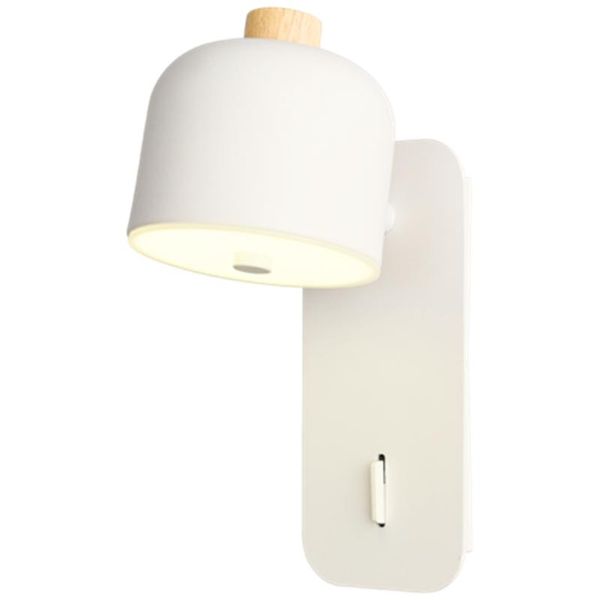 

wall lamp wooden study with switch nordic style modern simple bedroom bedside mounted iron e27