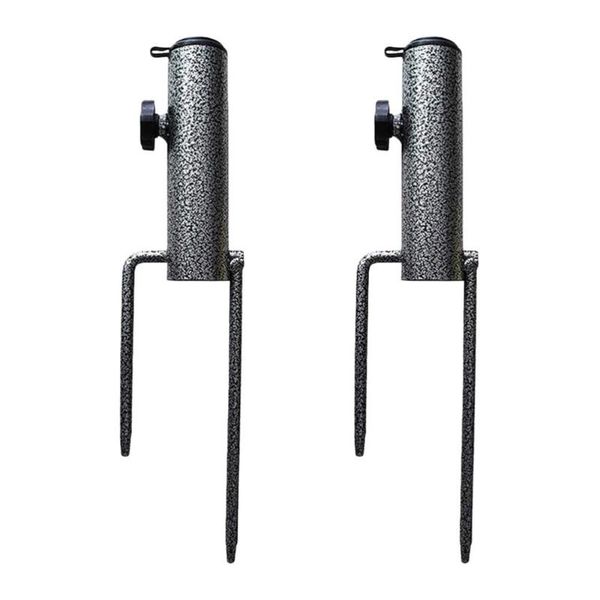

umbrellas 2pcs beach umbrella anchors bases heavy duty holders (black)