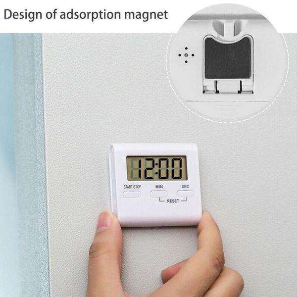 

other clocks & accessories baldr large magnetic lcd digital kitchen countdown timer cooking clock practical alarm stand satch with kit e