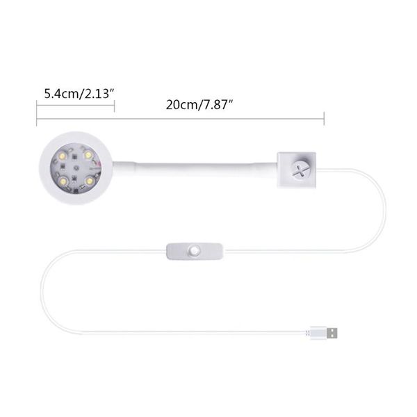 

aquariums fish tank clip on light clamp aquarium lights 4 led beads simulation for natural 5w 360Â° rotation with usb cable 50lb
