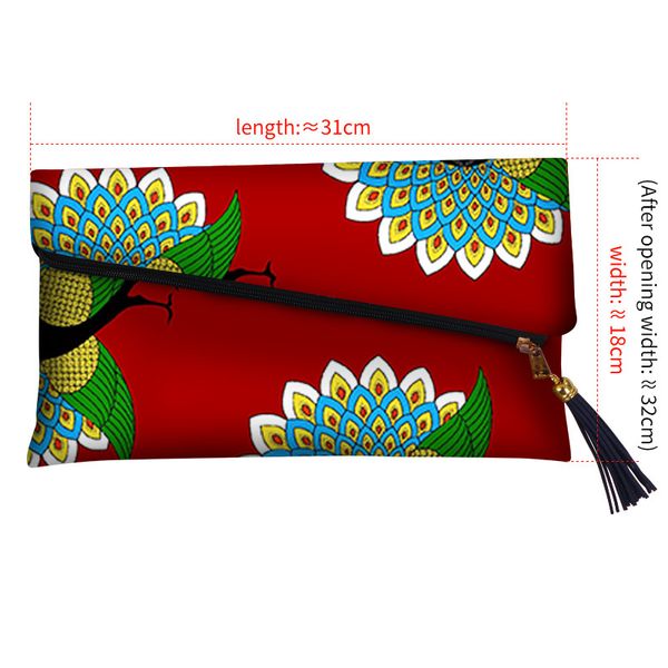 

Plus Size Handbag African Print For Women Clutch Bag