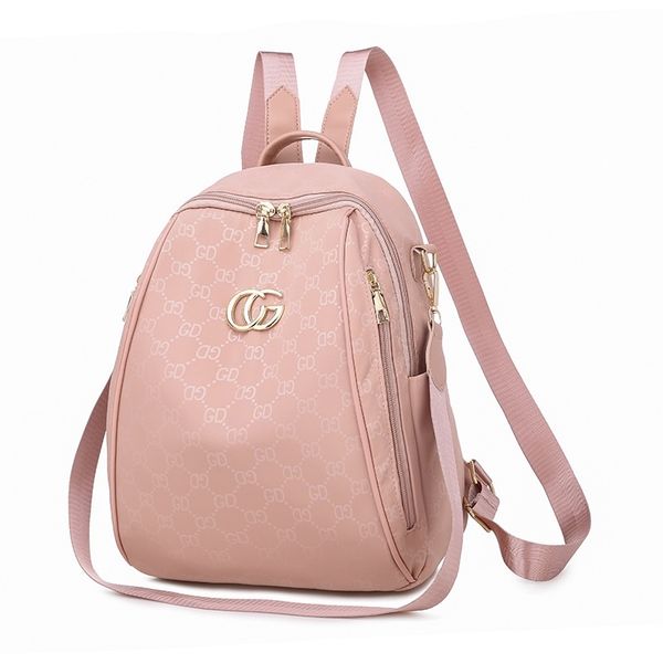 

korean versatile oxford waterproof backpack 2020 new college style women's schoolbag letter printing trend backpack