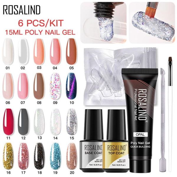 

15ml nail gel uv builder acrylic quick poly extension polish base coat set, Red;pink