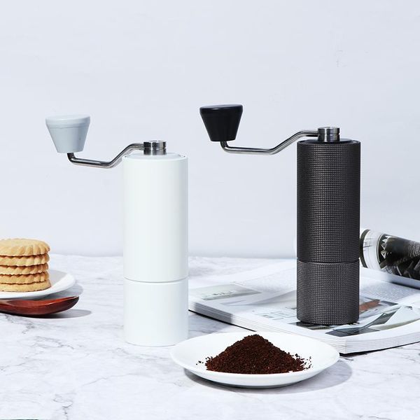 

Chestnut Aluminum Manual Coffee Grinder Stainless Burr Milling Grinders