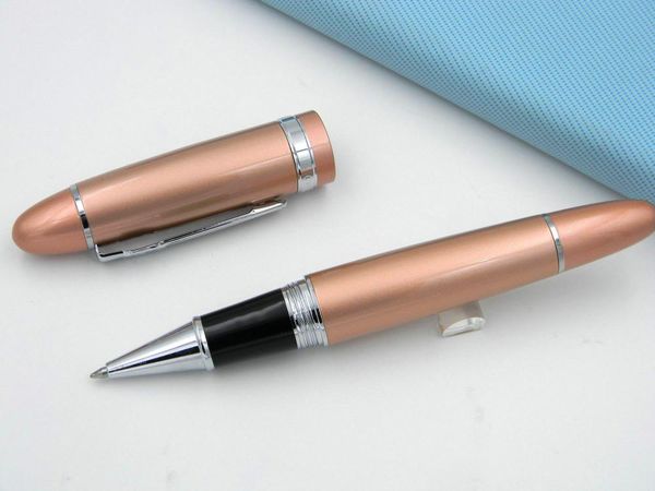 

ballpoint pens jinhao 159 rose golden metal classic twist cover with silver rollerball pen, Blue;orange