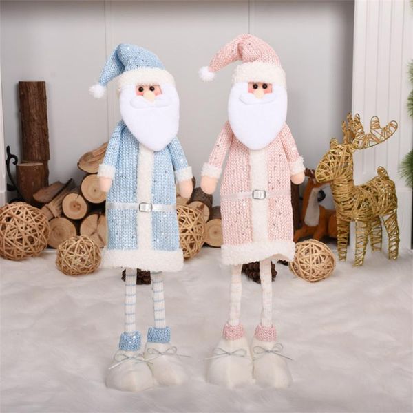 

christmas decorations santa claus tree shining navidad figures for home year merry kid gift