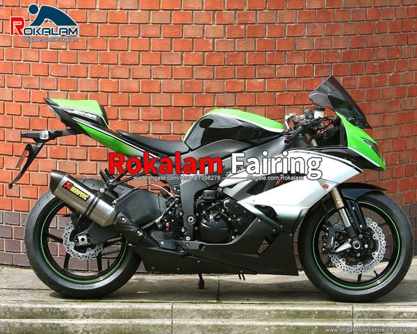 2009 2010 Verkleidungen für Kawasaki ZX6R ZX-6R Ninja Motorradteile ZX636 ZX 6R 2011 2012 Rennrad Verkleidung (Spritzguss)