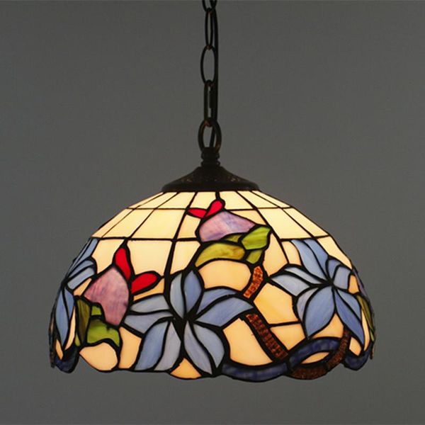 

pendant lamps 12 inch european lamp vintage classic tiffany restaurant lights creative blue glass light fixtures for bar cafe