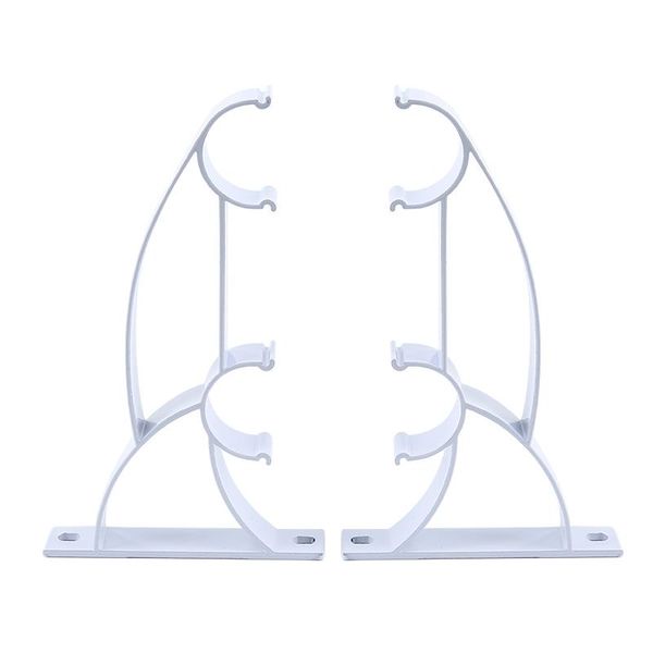 

2pcs double bracket aluminum alloy roman rod curtain track fine workmanship easy to use material durable other home decor